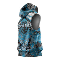 Aotearoa Iwi Ngati Porou Personalised Sleeveless Hoodie Maori Kowhaiwhai Pattern