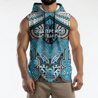 Aotearoa Iwi Ngati Porou Personalised Sleeveless Hoodie Maori Kowhaiwhai Pattern