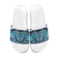 Aotearoa Iwi Ngati Porou Slide Sandals Maori Kowhaiwhai Pattern