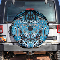 Aotearoa Iwi Ngati Porou Spare Tire Cover Maori Kowhaiwhai Pattern