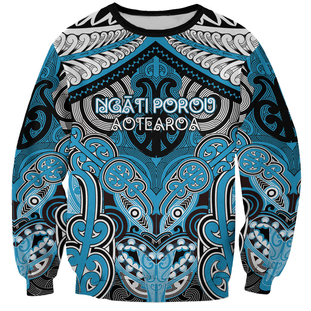 Aotearoa Iwi Ngati Porou Personalised Sweatshirt Maori Kowhaiwhai Pattern