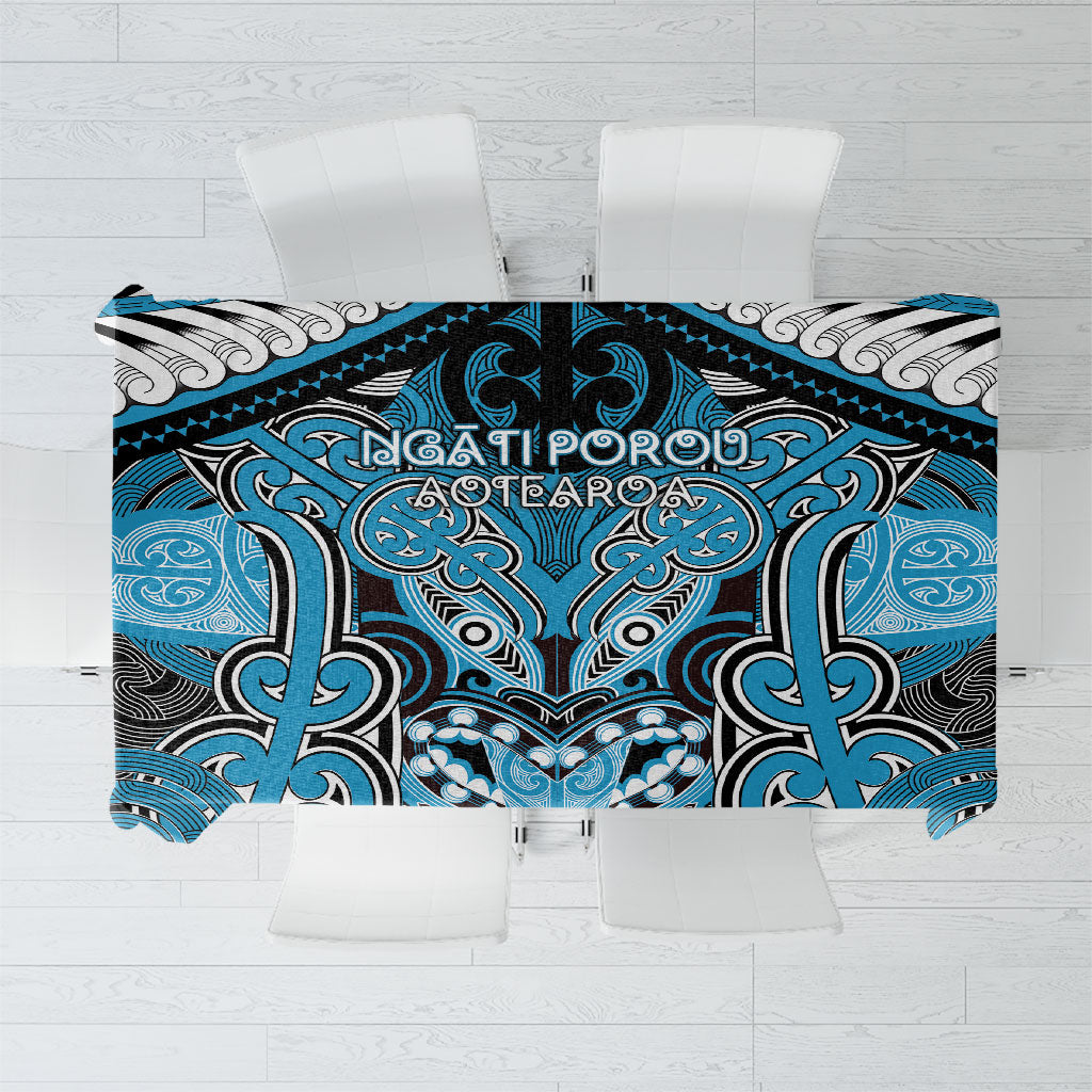 Aotearoa Iwi Ngati Porou Tablecloth Maori Kowhaiwhai Pattern