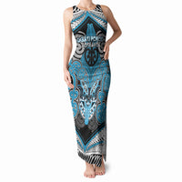 Aotearoa Iwi Ngati Porou Personalised Tank Maxi Dress Maori Kowhaiwhai Pattern