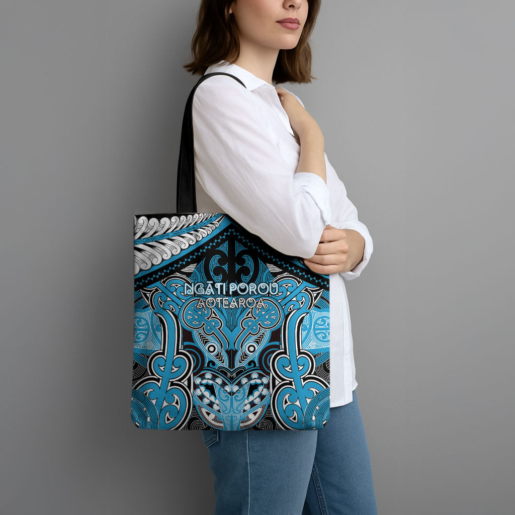 Aotearoa Iwi Ngati Porou Tote Bag Maori Kowhaiwhai Pattern