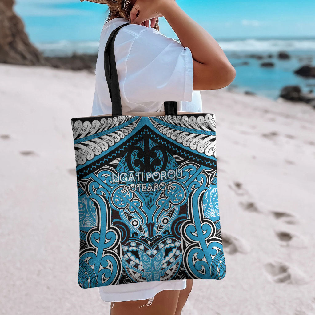 Aotearoa Iwi Ngati Porou Tote Bag Maori Kowhaiwhai Pattern