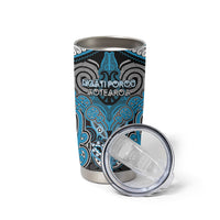 Aotearoa Iwi Ngati Porou Personalised Tumbler Cup Maori Kowhaiwhai Pattern