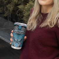 Aotearoa Iwi Ngati Porou Personalised Tumbler Cup Maori Kowhaiwhai Pattern