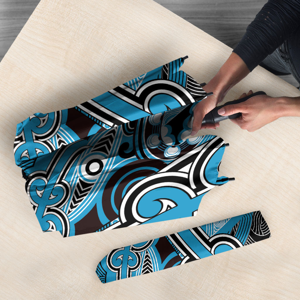 Aotearoa Iwi Ngati Porou Umbrella Maori Kowhaiwhai Pattern