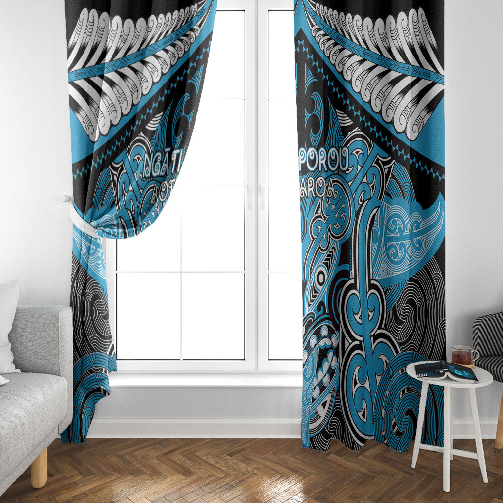 Aotearoa Iwi Ngati Porou Window Curtain Maori Kowhaiwhai Pattern