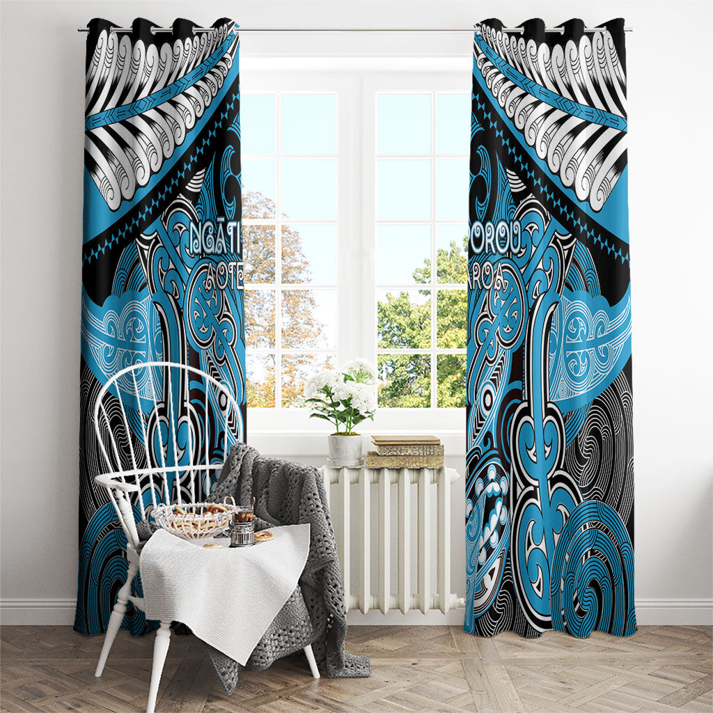 Aotearoa Iwi Ngati Porou Window Curtain Maori Kowhaiwhai Pattern