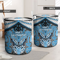 Aotearoa Iwi Ngati Kahungunu Laundry Basket Maori Kowhaiwhai Pattern