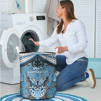 Aotearoa Iwi Ngati Kahungunu Laundry Basket Maori Kowhaiwhai Pattern