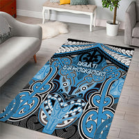 Aotearoa Iwi Ngati Kahungunu Area Rug Maori Kowhaiwhai Pattern