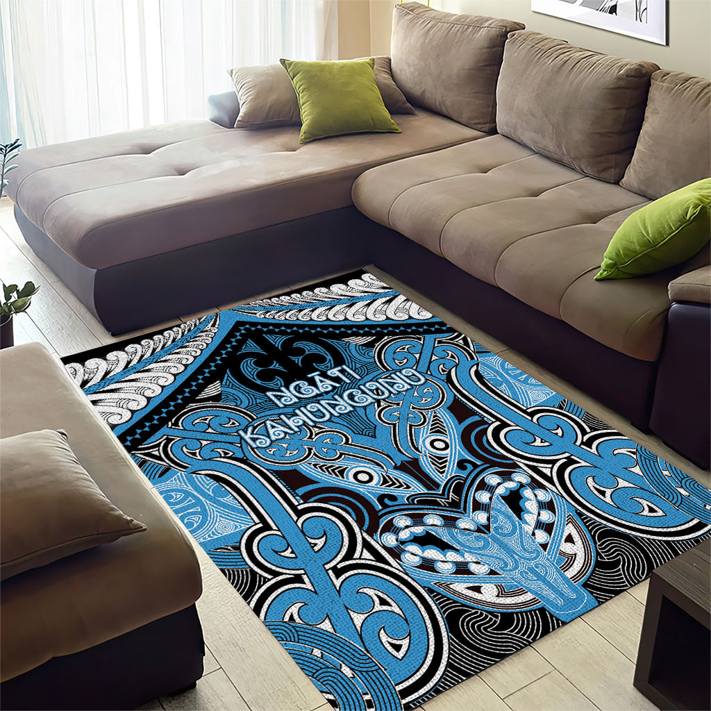 Aotearoa Iwi Ngati Kahungunu Area Rug Maori Kowhaiwhai Pattern
