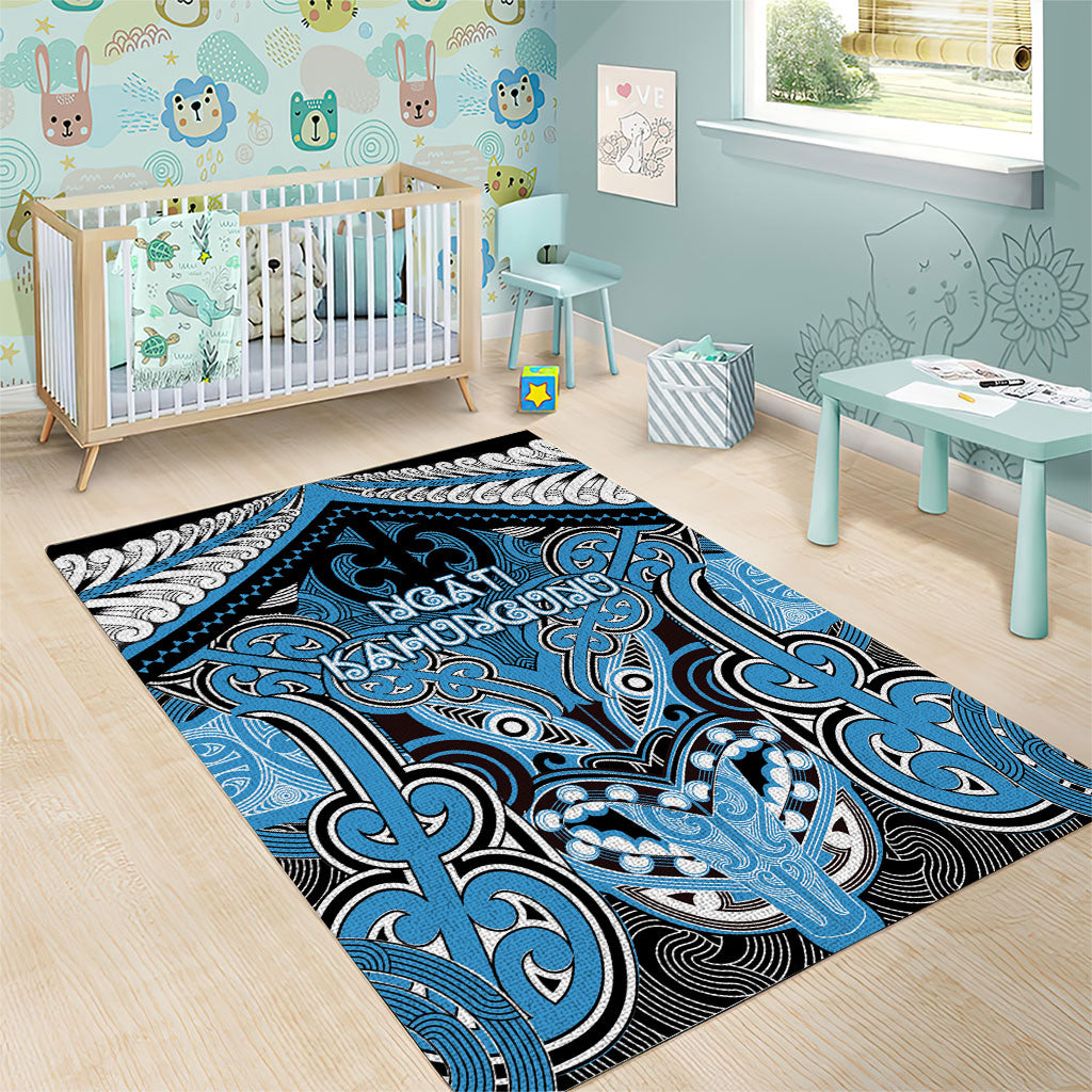 Aotearoa Iwi Ngati Kahungunu Area Rug Maori Kowhaiwhai Pattern