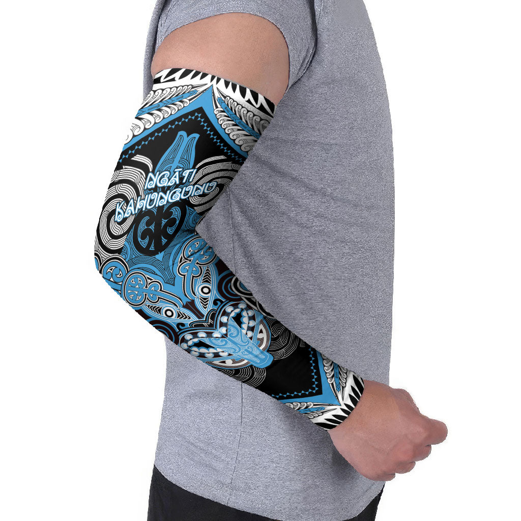 Aotearoa Iwi Ngati Kahungunu Personalised Arm Sleeves Maori Kowhaiwhai Pattern