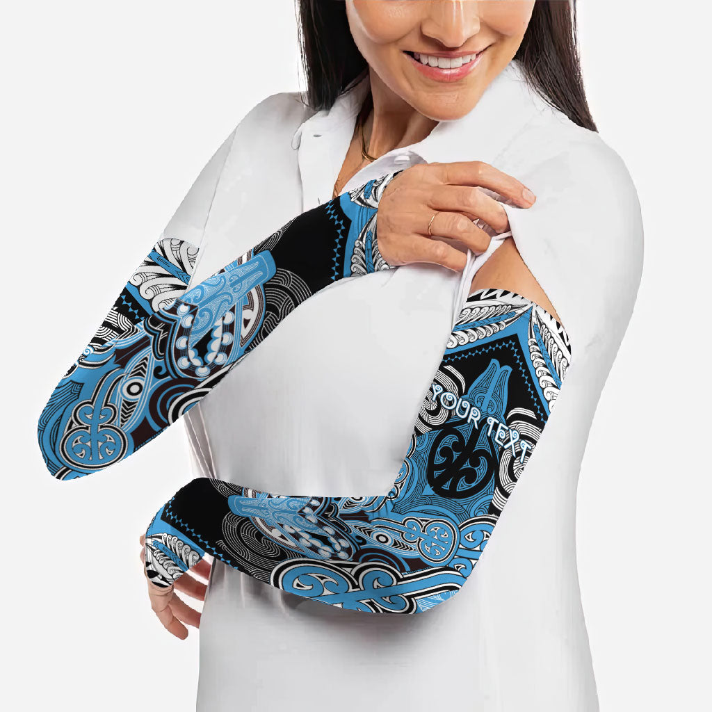 Aotearoa Iwi Ngati Kahungunu Personalised Arm Sleeves Maori Kowhaiwhai Pattern