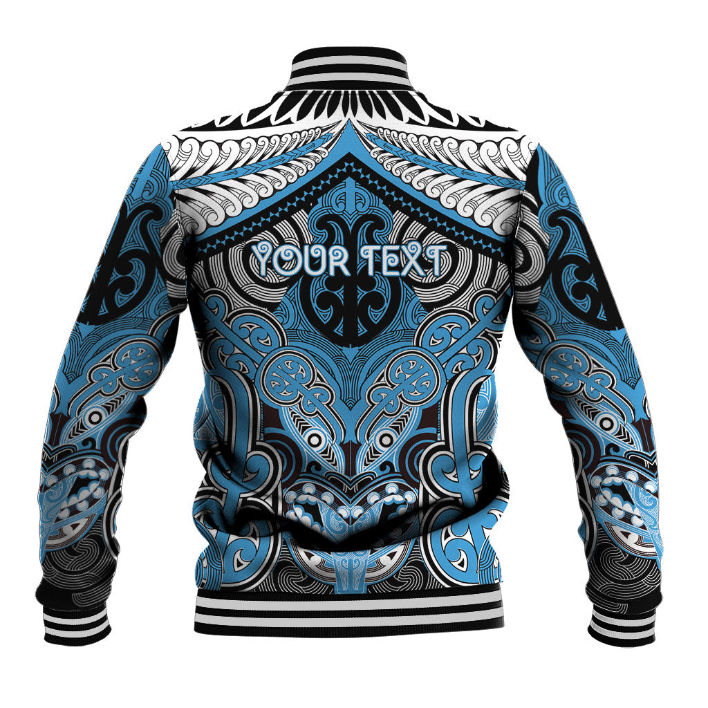 Aotearoa Iwi Ngati Kahungunu Personalised Baseball Jacket Maori Kowhaiwhai Pattern