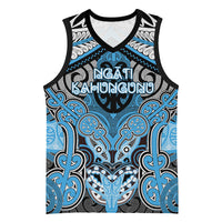 Aotearoa Iwi Ngati Kahungunu Personalised Basketball Jersey Maori Kowhaiwhai Pattern