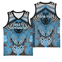 Aotearoa Iwi Ngati Kahungunu Personalised Basketball Jersey Maori Kowhaiwhai Pattern
