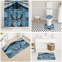 Aotearoa Iwi Ngati Kahungunu Bathroom Set Maori Kowhaiwhai Pattern
