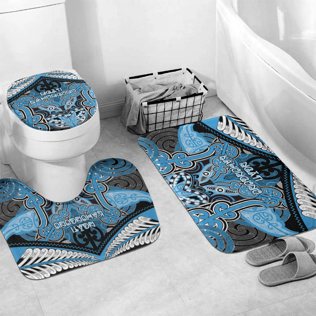 Aotearoa Iwi Ngati Kahungunu Bathroom Set Maori Kowhaiwhai Pattern