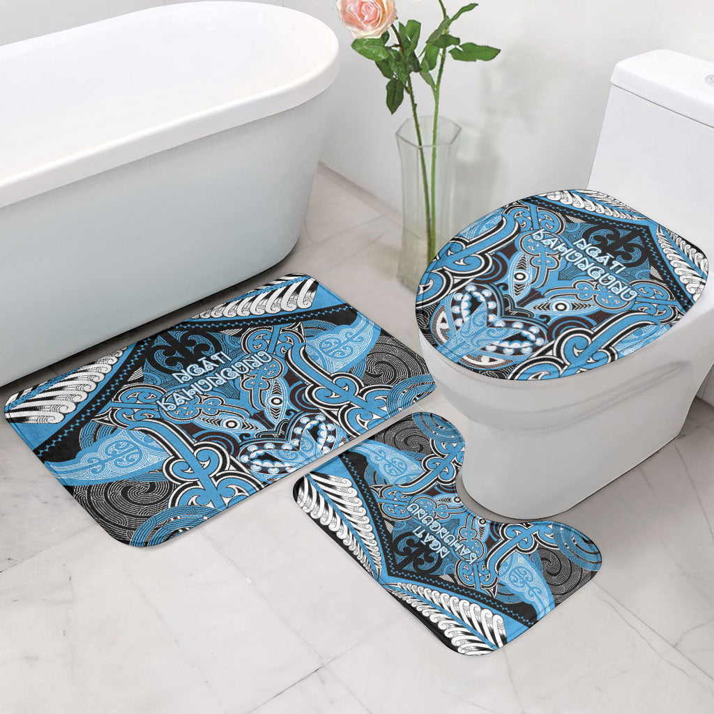 Aotearoa Iwi Ngati Kahungunu Bathroom Set Maori Kowhaiwhai Pattern