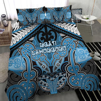 Aotearoa Iwi Ngati Kahungunu Bedding Set Maori Kowhaiwhai Pattern