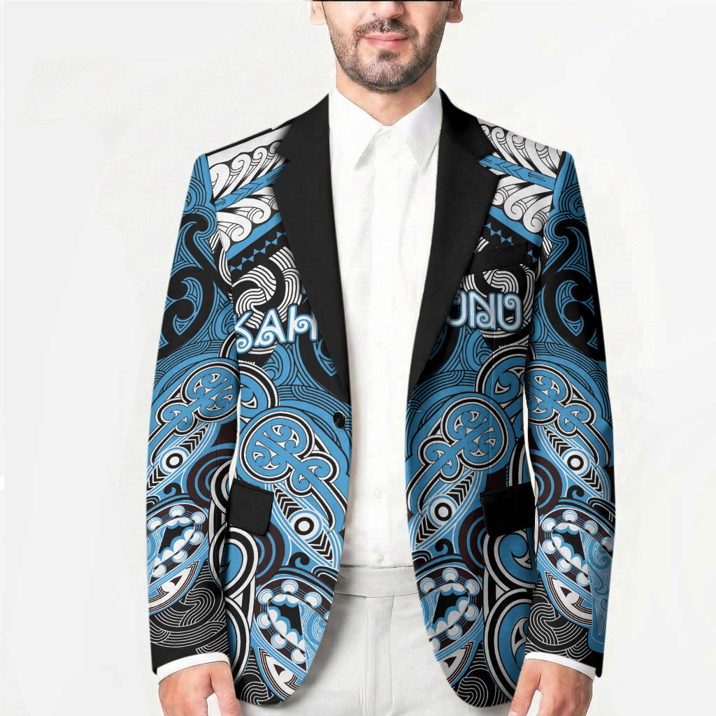 Aotearoa Iwi Ngati Kahungunu Personalised Blazer Maori Kowhaiwhai Pattern