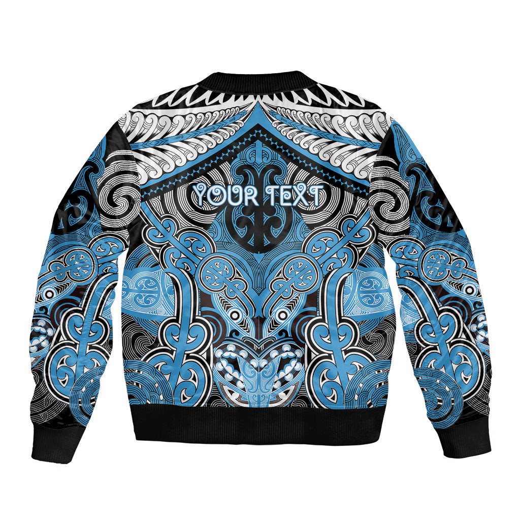 Aotearoa Iwi Ngati Kahungunu Personalised Bomber Jacket Maori Kowhaiwhai Pattern