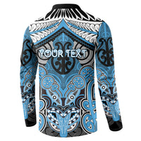 Aotearoa Iwi Ngati Kahungunu Personalised Button Sweatshirt Maori Kowhaiwhai Pattern