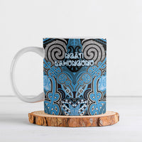 Aotearoa Iwi Ngati Kahungunu Personalised Ceramic Mug Maori Kowhaiwhai Pattern