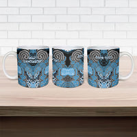 Aotearoa Iwi Ngati Kahungunu Personalised Ceramic Mug Maori Kowhaiwhai Pattern