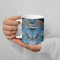 Aotearoa Iwi Ngati Kahungunu Personalised Ceramic Mug Maori Kowhaiwhai Pattern