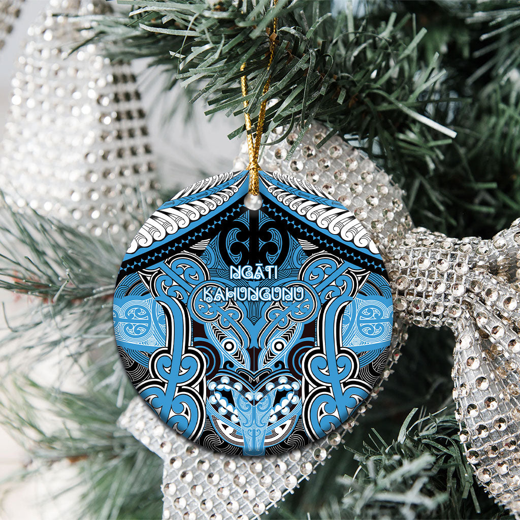 Aotearoa Iwi Ngati Kahungunu Personalised Ceramic Ornament Maori Kowhaiwhai Pattern