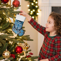 Aotearoa Iwi Ngati Kahungunu Personalised Christmas Stocking Maori Kowhaiwhai Pattern