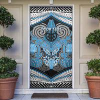 Aotearoa Iwi Ngati Kahungunu Personalised Door Cover Maori Kowhaiwhai Pattern