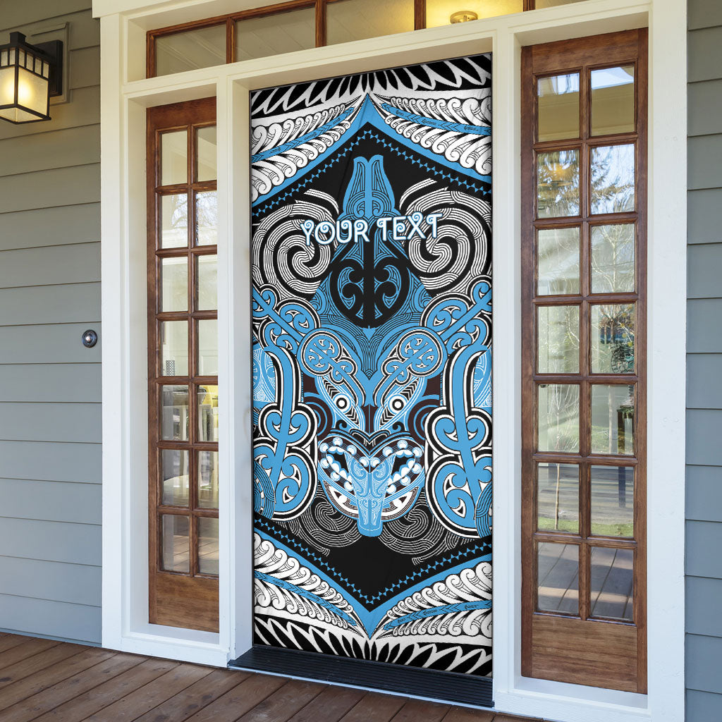Aotearoa Iwi Ngati Kahungunu Personalised Door Cover Maori Kowhaiwhai Pattern