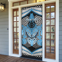 Aotearoa Iwi Ngati Kahungunu Personalised Door Cover Maori Kowhaiwhai Pattern