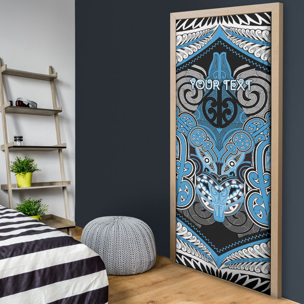 Aotearoa Iwi Ngati Kahungunu Personalised Door Cover Maori Kowhaiwhai Pattern