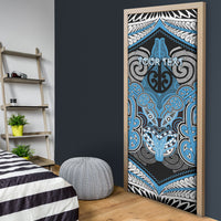 Aotearoa Iwi Ngati Kahungunu Personalised Door Cover Maori Kowhaiwhai Pattern
