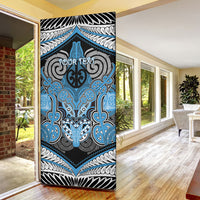 Aotearoa Iwi Ngati Kahungunu Personalised Door Cover Maori Kowhaiwhai Pattern
