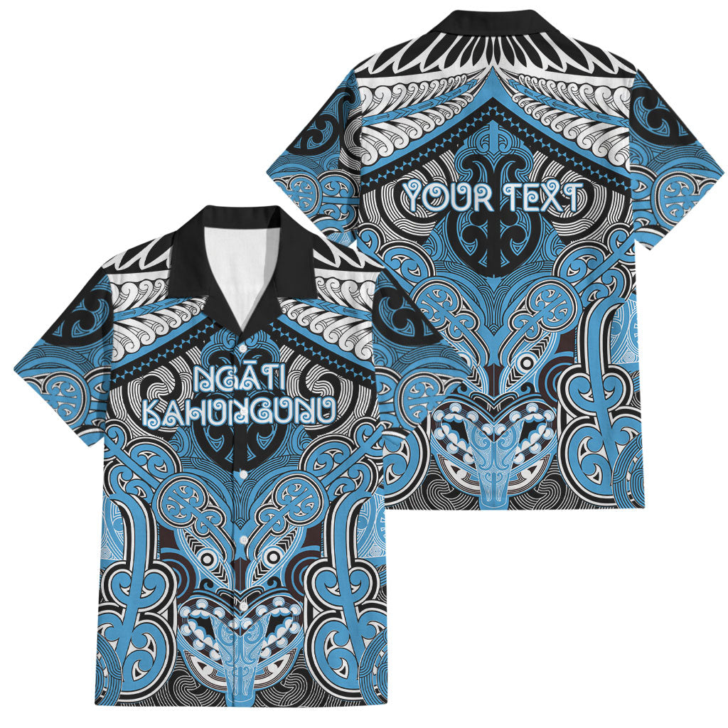 Aotearoa Iwi Ngati Kahungunu Personalised Family Matching Mermaid Dress and Hawaiian Shirt Maori Kowhaiwhai Pattern