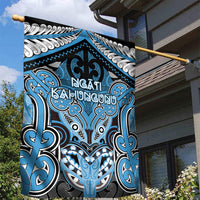 Aotearoa Iwi Ngati Kahungunu Garden Flag Maori Kowhaiwhai Pattern