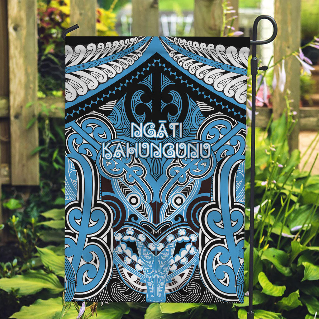 Aotearoa Iwi Ngati Kahungunu Garden Flag Maori Kowhaiwhai Pattern