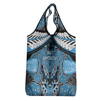 Aotearoa Iwi Ngati Kahungunu Grocery Bag Maori Kowhaiwhai Pattern