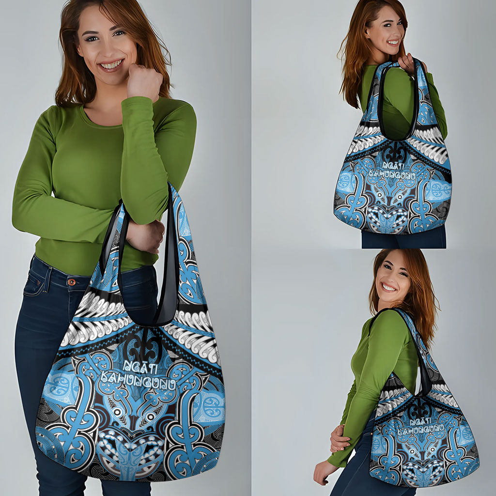 Aotearoa Iwi Ngati Kahungunu Grocery Bag Maori Kowhaiwhai Pattern