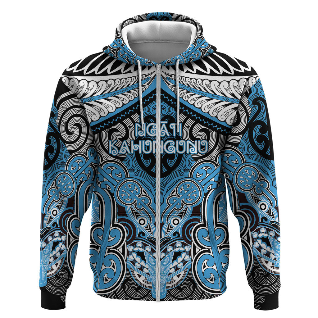 Aotearoa Iwi Ngati Kahungunu Personalised Hoodie Maori Kowhaiwhai Pattern