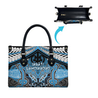 Aotearoa Iwi Ngati Kahungunu Leather Bag Maori Kowhaiwhai Pattern