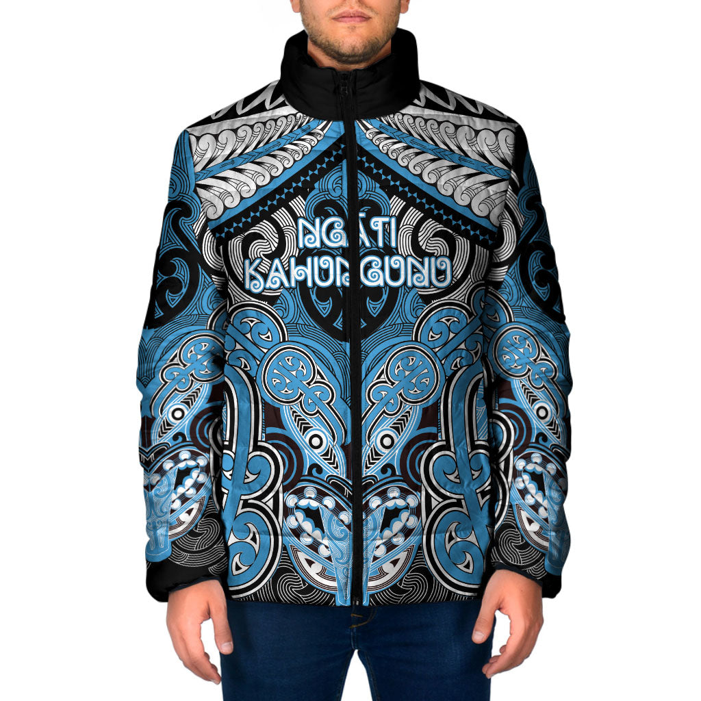 Aotearoa Iwi Ngati Kahungunu Personalised Padded Jacket Maori Kowhaiwhai Pattern